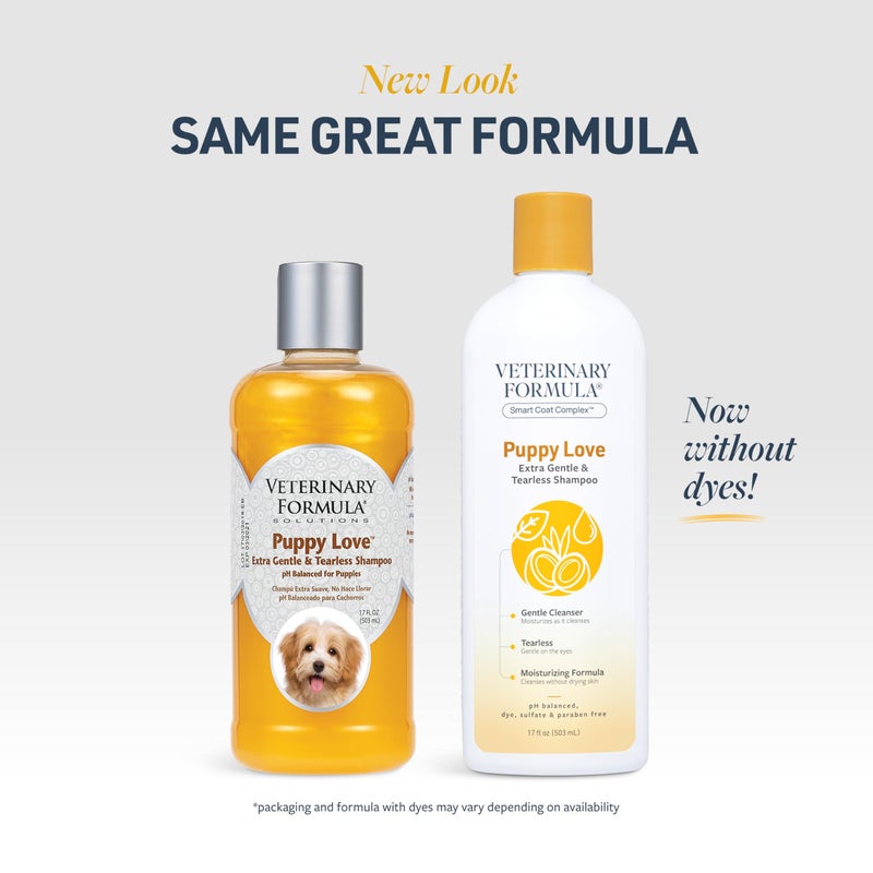 Veterinary Formula Smart Coat Complex Puppy Love Extra Gentle Tearless Shampoo, 17 Fl oz â€“ for Pups Over 6 Weeks â€“ with Fresh Scent, Long-Lasting Clean â€“ Won't Dry Out Delicate Skin - Image 2